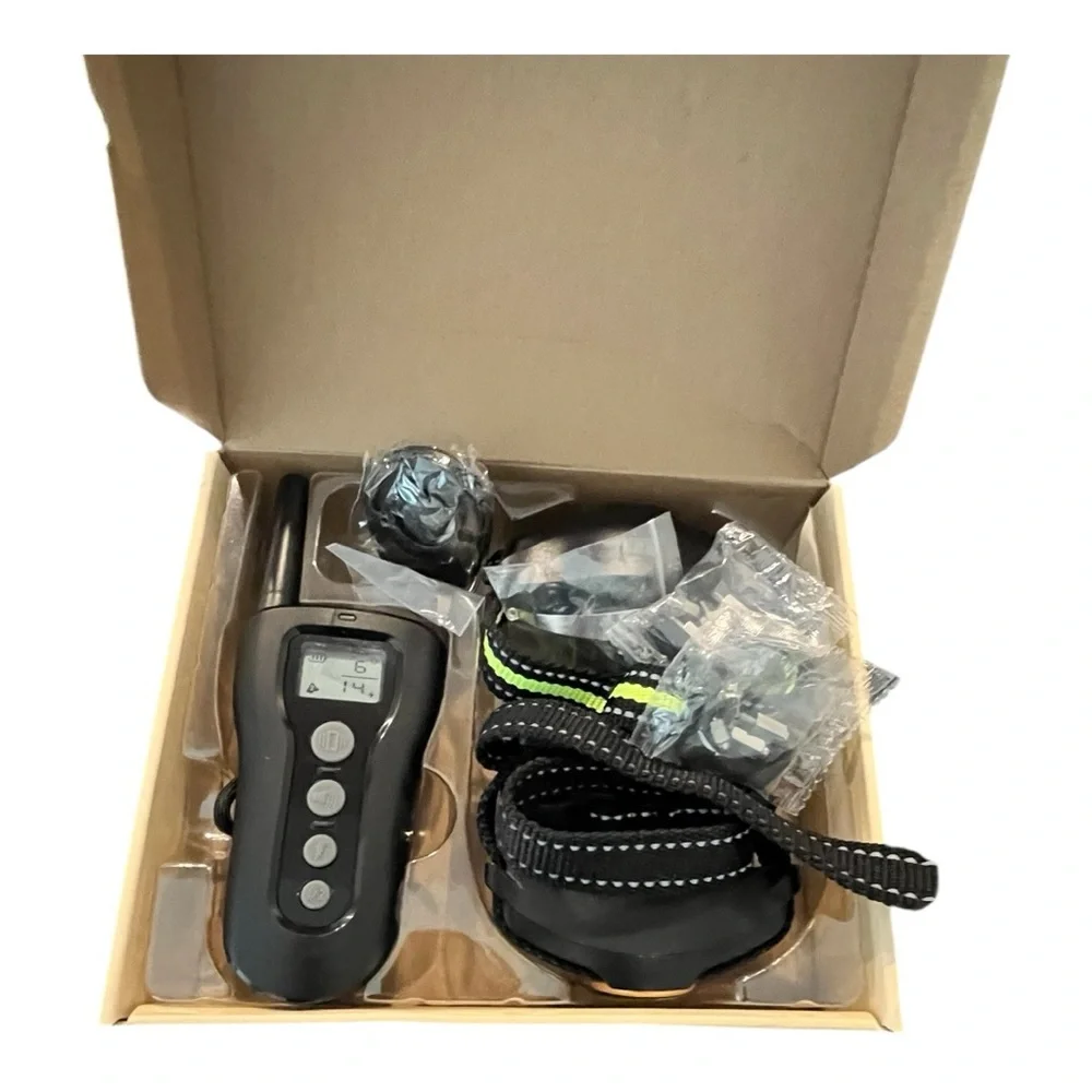 Casfuy 1000-ft Remote Rechargeable Waterproof Dog Training Collar‎ 2 Count